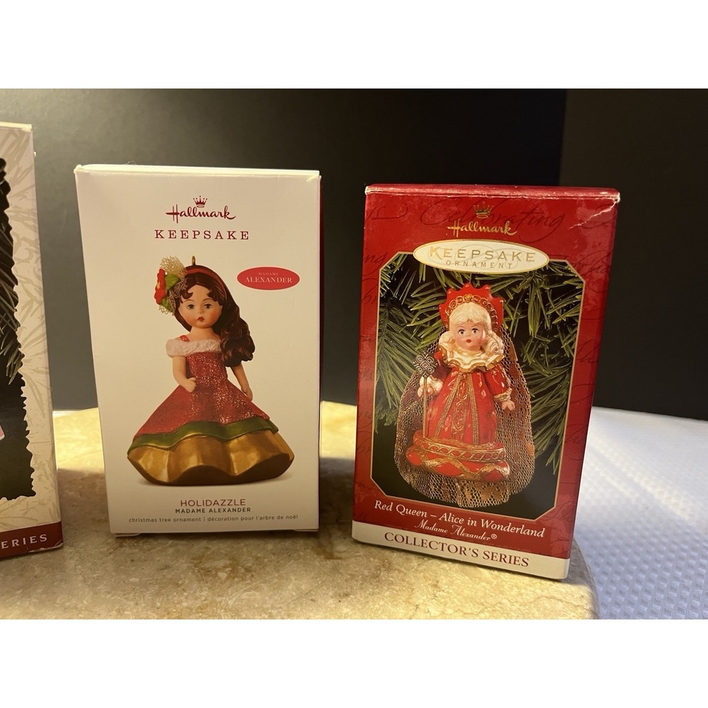 3 Hallmark Keepsake Madame Alexander Dolls Red Queen, Cinderella & Hollidazzle - Picture 3 of 4